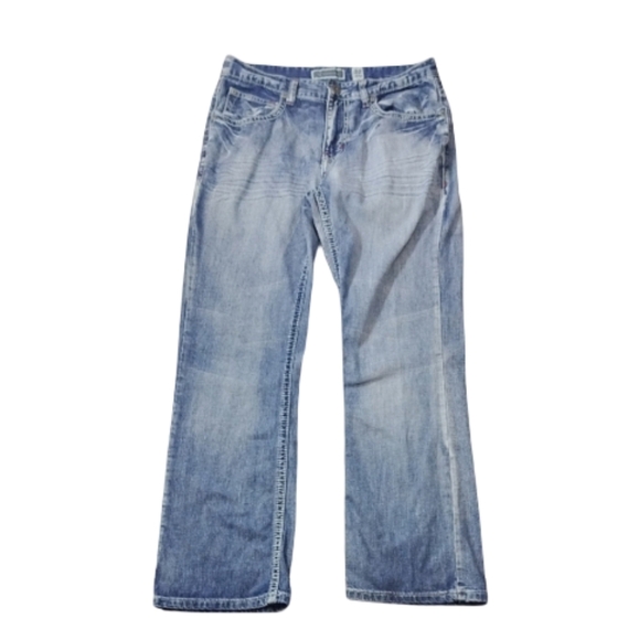 INC International Concepts Blue Straight-Leg Pants